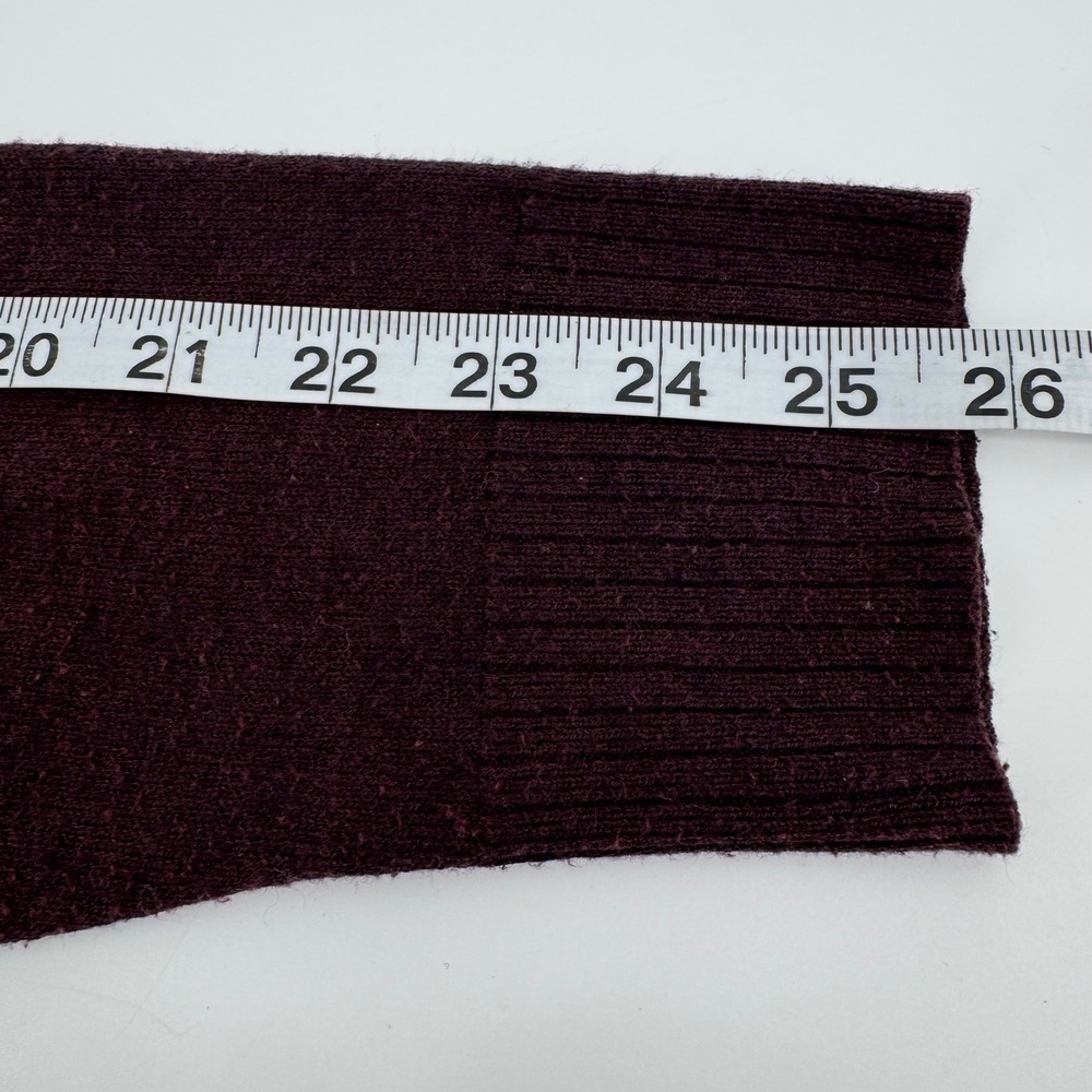Smartwool Quarter Zip Sweater Mens M Burgundy Plum Merino Wool - Picture 5 of 12